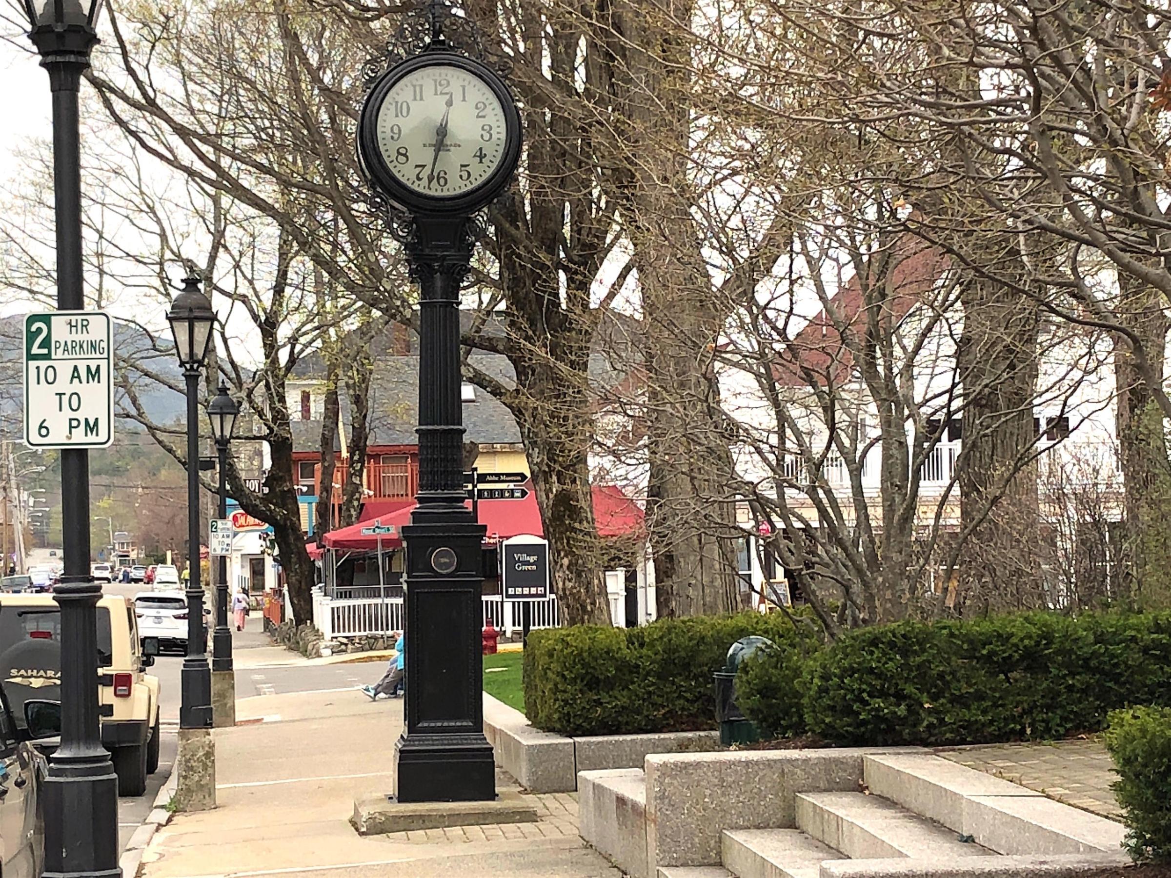 clock in a park